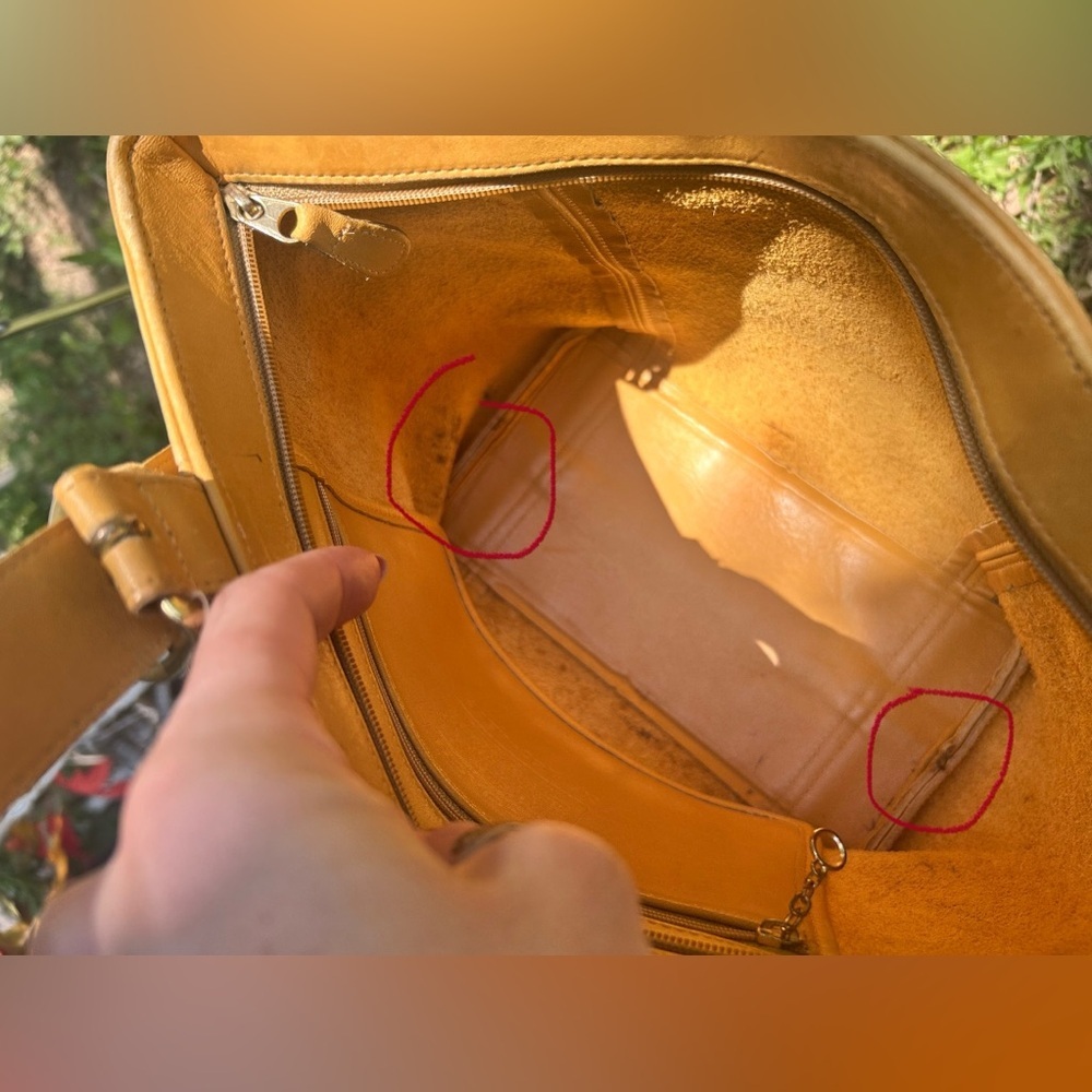 1994 True Vintage Coach Waverly Yellow Tote Bag​ - Picture 11 of 15